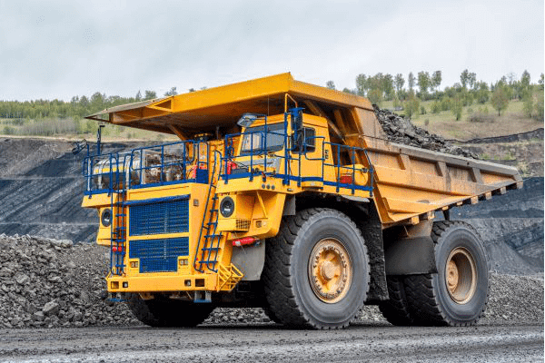 Steel wheels formed for dump truck