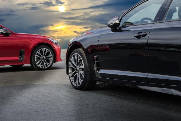 Steel wheels formed for passenger cars